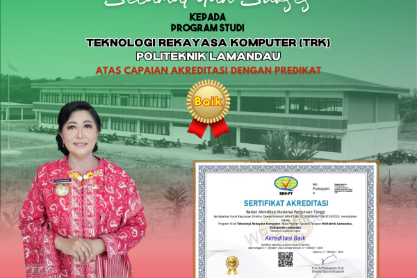 Selamat & Sukses atas Capaian Akreditasi